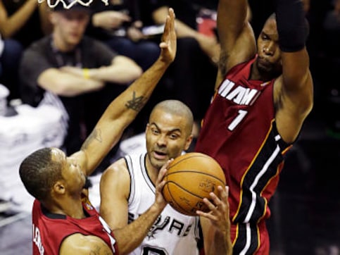 Spurs handle Heat, win 110-95 in NBA Finals Game 1 Spurs handle Heat, win 110-95 in NBA Finals Game 1
