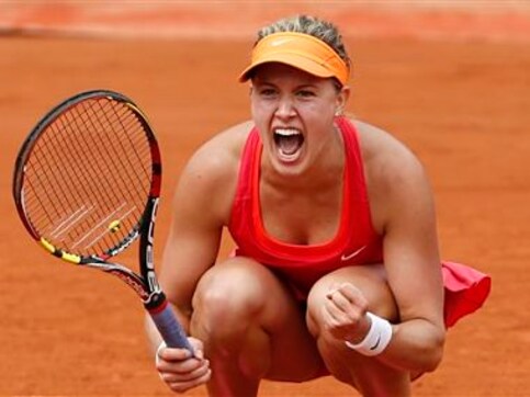 Bouchard hopes to topple Sharapova from pedestal in Paris Bouchard hopes to topple Sharapova from pedestal in Paris
