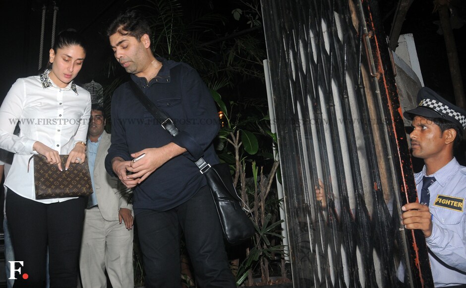 Kareena Kapoor and Karan Johar went out for dinner at Nido in Mumbai's Khar area. Sachin Gokhale/Firstpost Kareena Kapoor and Karan Johar went out for dinner at Nido in Mumbai's Khar area. Sachin Gokhale/Firstpost