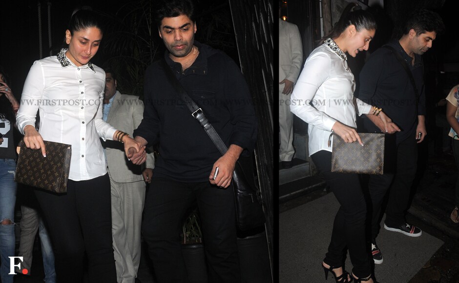Despite Kareena Kapoor walking out of Karan Johar's Shuddhi, there seemed to be no awkwardness between the two. Sachin Gokhale/Firstpost Despite Kareena Kapoor walking out of Karan Johar's Shuddhi, there seemed to be no awkwardness between the two. Sachin Gokhale/Firstpost