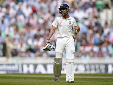 Virat Kohli leaves the field after being dismissed during the fifth cricket test match against England at the Oval. Reuters