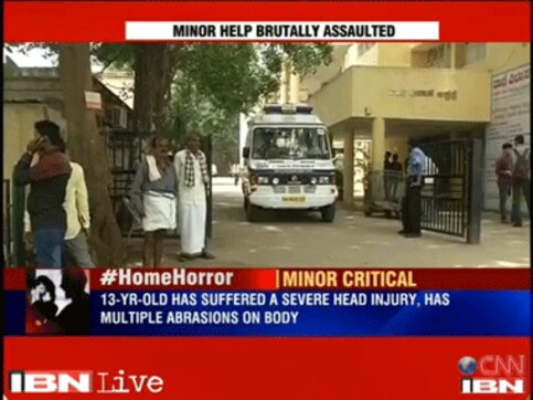 Bangalore couple arrested for physically abusing 13-yr-old domestic help Bangalore couple arrested for physically abusing 13-yr-old domestic help