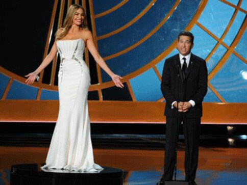 Emmys panned online for treating Sofia Vergara like a prop, but she didn't mind