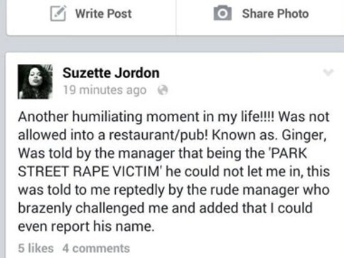 Kolkata eatery denied Suzette Jordan entry for being 'Park Street rape victim' Kolkata eatery denied Suzette Jordan entry for being 'Park Street rape victim'
