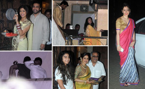 Photos: Shilpa Shetty, Aishwarya and gang bring bling to life on Karva Chauth Photos: Shilpa Shetty, Aishwarya and gang bring bling to life on Karva Chauth