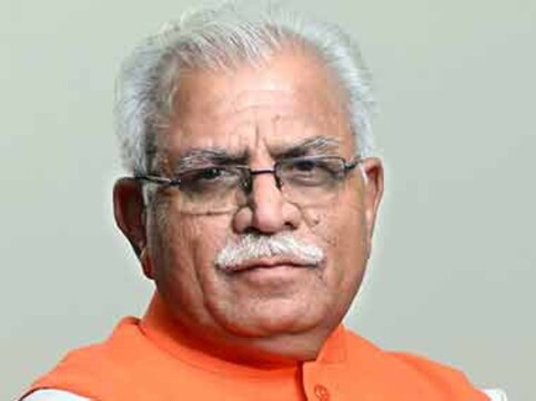 Modi arrives at Manohar Lal Khattar's swearing-in ceremony as Haryana CM Modi arrives at Manohar Lal Khattar's swearing-in ceremony as Haryana CM