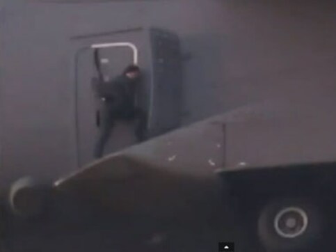 Most dangerous stunt? Tom Cruise hangs out of a moving plane in MI 5 Most dangerous stunt? Tom Cruise hangs out of a moving plane in MI 5