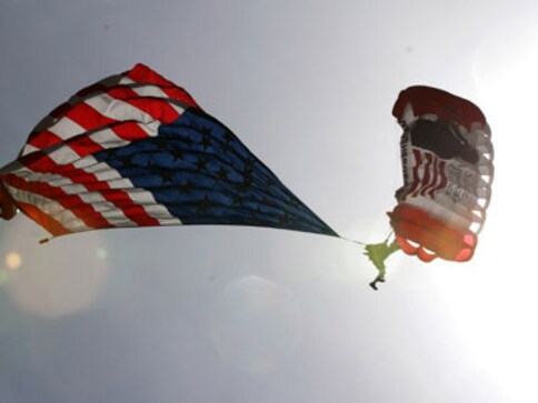 Guess how a woman in US celebrated her 100th birthday? By sky diving!