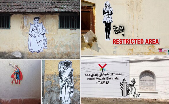 Desi Mr Bean to James Bond: Kochi's street is filled with some great graffiti Desi Mr Bean to James Bond: Kochi's street is filled with some great graffiti