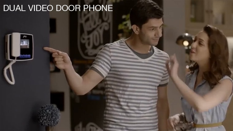 DUAL VIDEO DOOR PHONE: Vandal resistant and waterproof are just few of the many highlights of this Godrej innovation. The ‘See-Thru Video Door Phone’ transforms your TV screen into a peephole! The phone allows you to view a person at your door, and also transfer live feeds to clear LCD screens/TVs for convenient viewing and interaction. With an inbuilt memory to store 100 pictures, a touch sensitive keypad and compatibility with multi-apartment Godrej Video Door Phones, it also brings in CCTV camera as an optional accessory for greater coverage area. The Video Door Phone is expandable to two outdoor and indoor units. Check out the video alongside to know more. DUAL VIDEO DOOR PHONE: Vandal resistant and waterproof are just few of the many highlights of this Godrej innovation. The ‘See-Thru Video Door Phone’ transforms your TV screen into a peephole! The phone allows you to view a person at your door, and also transfer live feeds to clear LCD screens/TVs for convenient viewing and interaction. With an inbuilt memory to store 100 pictures, a touch sensitive keypad and compatibility with multi-apartment Godrej Video Door Phones, it also brings in CCTV camera as an optional accessory for greater coverage area. The Video Door Phone is expandable to two outdoor and indoor units. Check out the video alongside to know more.