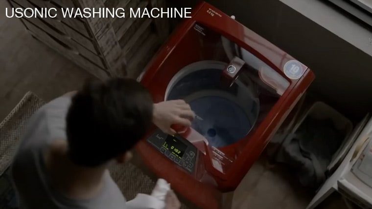 U-SONIC WASHING MACHINE: Meet a washing machine with an ultra-sonic stain remover! The U-Sonic uses ultrasonic waves to clean away the dirt even without water. It comes equipped with a gravity drum for a four-way wash and dirt removal, a cascade waterfall effect for effective and unique washing action, and an in-built water heater that disinfects clothes. Other features include an Aqua Jet Pulsator to detangle and scrub clothes, a detergent mixer, cloth load indicator and a digital control panel. Watch how it works in the video alongside. U-SONIC WASHING MACHINE: Meet a washing machine with an ultra-sonic stain remover! The U-Sonic uses ultrasonic waves to clean away the dirt even without water. It comes equipped with a gravity drum for a four-way wash and dirt removal, a cascade waterfall effect for effective and unique washing action, and an in-built water heater that disinfects clothes. Other features include an Aqua Jet Pulsator to detangle and scrub clothes, a detergent mixer, cloth load indicator and a digital control panel. Watch how it works in the video alongside.