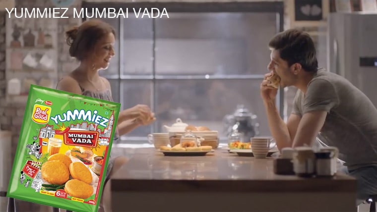 YUMMIEZ MUMBAI VADA: For those who have no time to hit the street and bite into a zesty, savoury vada-pav, Godrej offers the humble but delicious ‘batata vada’, in a packaged avatar. The all-new Yummiez Mumbai Vada packs in the authentic taste of this iconic Mumbai street snack, making it a healthier, safer, fresher and tastier option. All you have to do is sandwich the Yummiez Mumbai Vada between a pav with some lahsun chutney and voila! Bring the taste of Mumbai into your home! Check it out in the video alonsgide. YUMMIEZ MUMBAI VADA: For those who have no time to hit the street and bite into a zesty, savoury vada-pav, Godrej offers the humble but delicious ‘batata vada’, in a packaged avatar. The all-new Yummiez Mumbai Vada packs in the authentic taste of this iconic Mumbai street snack, making it a healthier, safer, fresher and tastier option. All you have to do is sandwich the Yummiez Mumbai Vada between a pav with some lahsun chutney and voila! Bring the taste of Mumbai into your home! Check it out in the video alonsgide.