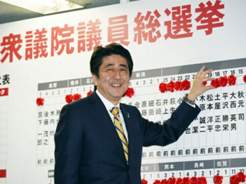 Shinzo Abe's Liberal Democratic Party wins big in Japan election Shinzo Abe's Liberal Democratic Party wins big in Japan election