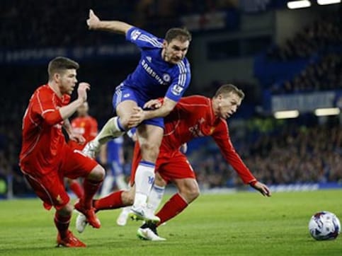 Ivanovic header helps Chelsea advance to League Cup final after fiery win over Liverpool Ivanovic header helps Chelsea advance to League Cup final after fiery win over Liverpool