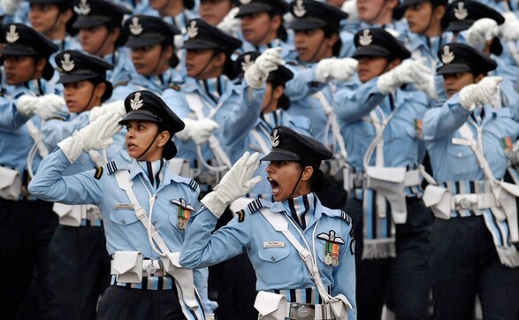 First ever all-women contingent marches through the 66th Republic Day Parade First ever all-women contingent marches through the 66th Republic Day Parade