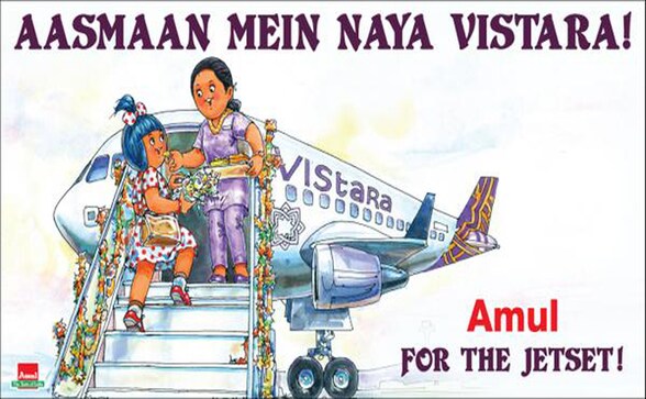 Photos: See who's aboard Vistara, a high five from the Amul girl