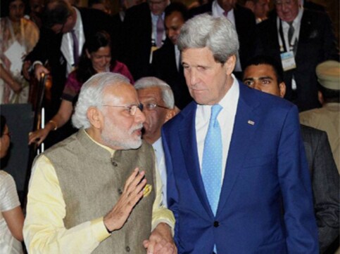 Modi, Kerry pay tribute to victims of Paris terror attack Modi, Kerry pay tribute to victims of Paris terror attack