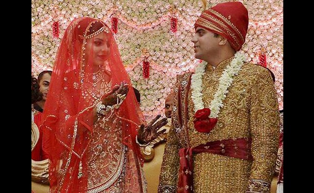 A pre-wedding tilak ceremony on February 21 had also seen an impressive gathering at Safai, the hometown of Mulayam Singh, who is the Samajwadi Party president. PTI Photo A pre-wedding tilak ceremony on February 21 had also seen an impressive gathering at Safai, the hometown of Mulayam Singh, who is the Samajwadi Party president. PTI Photo