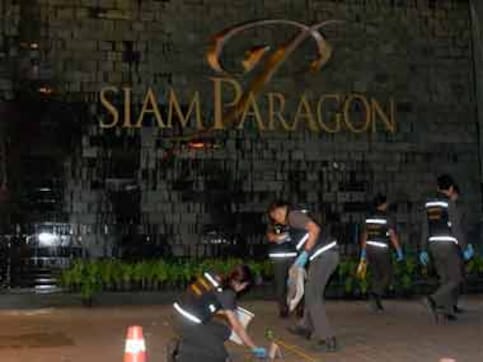 One injured as homemade bombs explode outside Bangkok luxury shopping mall One injured as homemade bombs explode outside Bangkok luxury shopping mall