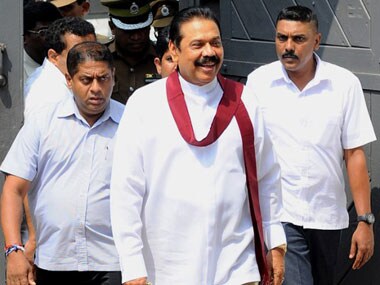 File image of Mahinda Rajapaksa. AFP.