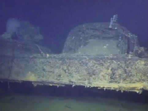 New footage suggests that Japanese WWII battleship Musashi exploded under sea New footage suggests that Japanese WWII battleship Musashi exploded under sea