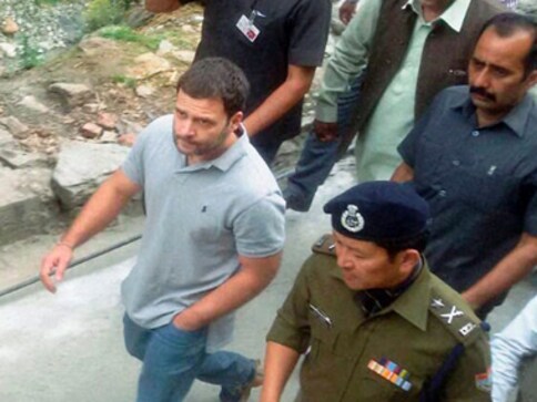 Rahul visits Kedarnath temple, says trip was to pay respect to those who lost lives in 2013