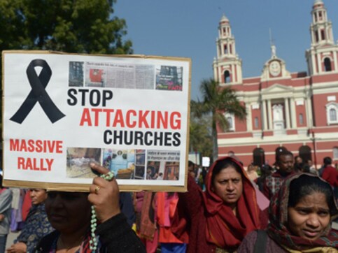 Church in Agra vandalised: Miscreants damage statues of Mother Mary and baby Jesus Church in Agra vandalised: Miscreants damage statues of Mother Mary and baby Jesus