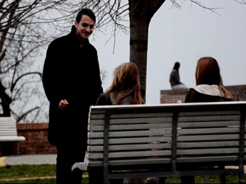 Heil five! Man dressed as Hitler tries to pick up women with Nazi puns Heil five! Man dressed as Hitler tries to pick up women with Nazi puns