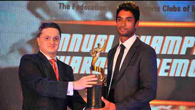 C S Santosh receives FMSCI's Motor Sport Man of the Year award