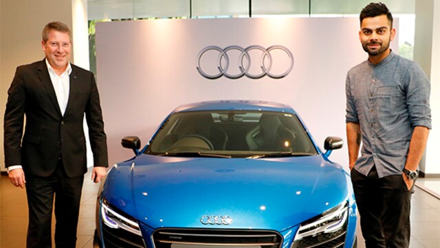 Virat Kohli picks up his Audi R8 LMX