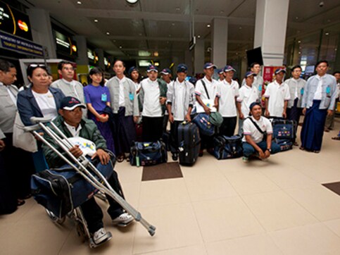More than a hundred former slaves return home to Myanmar from Indonesia More than a hundred former slaves return home to Myanmar from Indonesia