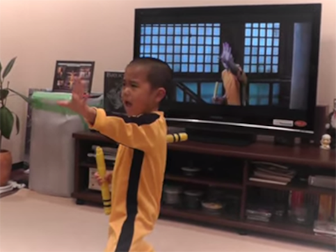 Viral video: Kickass 5-year-old perfectly imitates Bruce Lee's nunchaku skills Viral video: Kickass 5-year-old perfectly imitates Bruce Lee's nunchaku skills