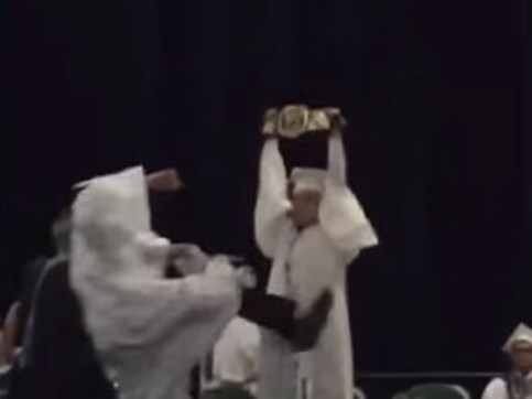 Watch: Celebrating your graduation? Two badass WWE fans show you how it's done Watch: Celebrating your graduation? Two badass WWE fans show you how it's done