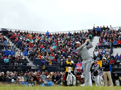 Golf: Johnson turns tables on Spieth, Woods endures another day of misery at British Open Golf: Johnson turns tables on Spieth, Woods endures another day of misery at British Open