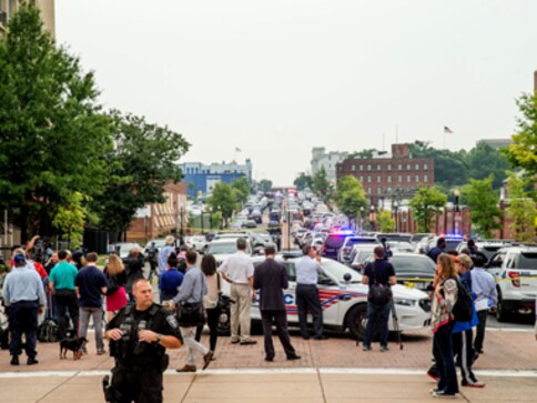 US Navy installation given all-clear after lockdown for hours due to reports of at-large gunman