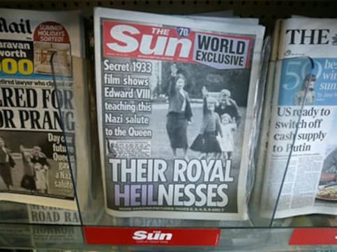 Buckingham Palace furious after British tabloid publishes video of Queen's Nazi salute Buckingham Palace furious after British tabloid publishes video of Queen's Nazi salute