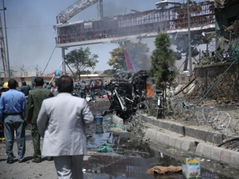 Suicide car bomb explosion near Kabul airport leaves 4 dead, 15 injured Suicide car bomb explosion near Kabul airport leaves 4 dead, 15 injured