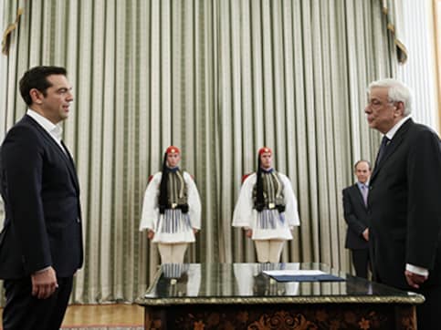 Alexis Tsipras sworn in as Greek PM after comfortable victory in polls Alexis Tsipras sworn in as Greek PM after comfortable victory in polls