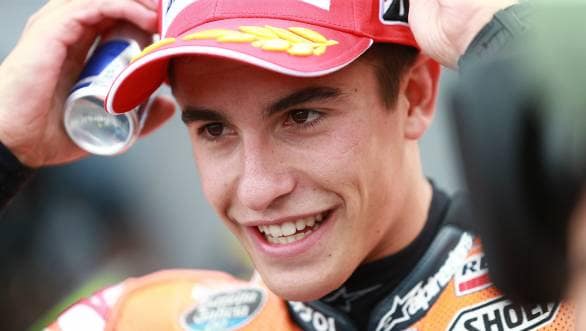 Motogp Marquez Smashes Aragon Lap Record During Thrilling