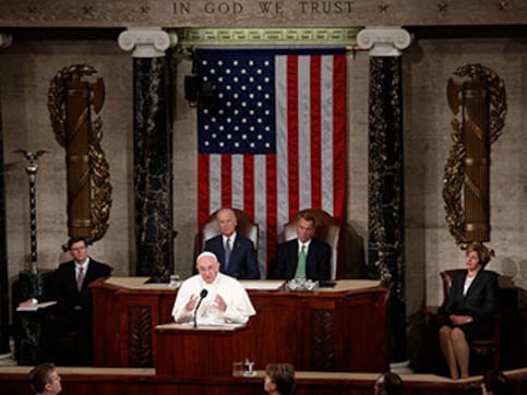 Pope Francis in New York: Addresses Congress on immigration, death penalty; tells nuns 'I love you' Pope Francis in New York: Addresses Congress on immigration, death penalty; tells nuns 'I love you'