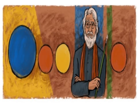 New Google doodle pays tribute to MF Husain, calls him 'Picasso of India' New Google doodle pays tribute to MF Husain, calls him 'Picasso of India'