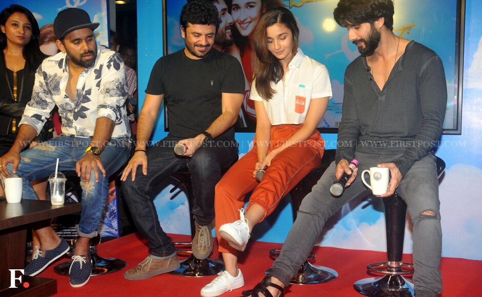 "Walk in my shoes," Alia seems to be telling Shahid Kapoor. Sachin Gokhale/Firstpost "Walk in my shoes," Alia seems to be telling Shahid Kapoor. Sachin Gokhale/Firstpost