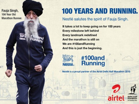 100 years and running Nestlé salutes the spirit of Fauja Singh 100 years and running Nestlé salutes the spirit of Fauja Singh