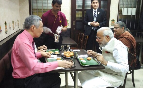 Indian meals and inking deals: Snapshots from PM Modi’s Singapore visit Indian meals and inking deals: Snapshots from PM Modi’s Singapore visit