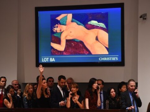 Modigliani's 'Reclining Nude' sells for $170 million at Christie's auction Modigliani's 'Reclining Nude' sells for $170 million at Christie's auction