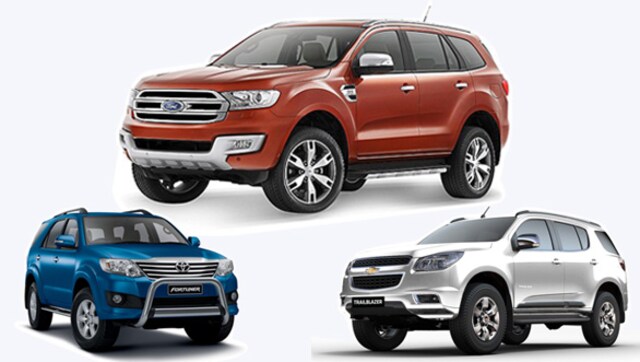 Spec comparo: Ford Endeavour vs Chevrolet Trailblazer vs Toyota Fortuner Spec comparo: Ford Endeavour vs Chevrolet Trailblazer vs Toyota Fortuner
