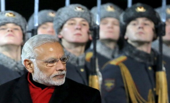 Narendra Modi walks off as India's national anthem plays out abruptly in Russia Narendra Modi walks off as India's national anthem plays out abruptly in Russia