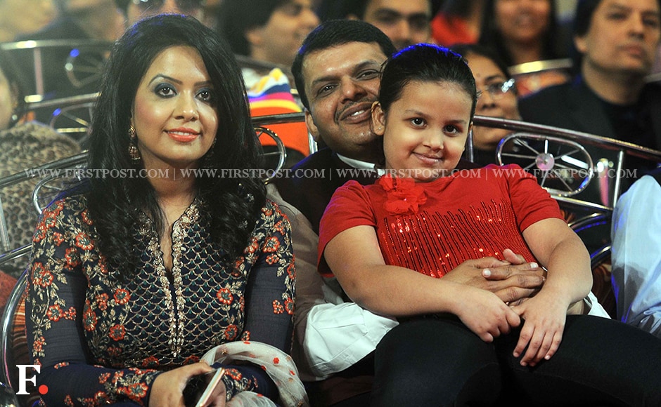 Chief Minister Devendra Fadanvis with wife Amrita and daughter Divija. Sachin Gokhale/Firstpost Chief Minister Devendra Fadanvis with wife Amrita and daughter Divija. Sachin Gokhale/Firstpost