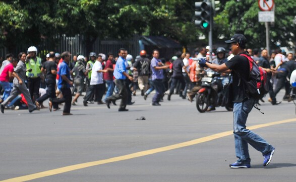 Havoc in Indonesia: Multiple explosions, gunfire kill at least four people in Jakarta Havoc in Indonesia: Multiple explosions, gunfire kill at least four people in Jakarta
