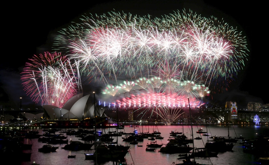 Fireworks explode over the Sydney Opera House and Harbour Bridge as Australia's largest city ushers in the New Year. Reuters Fireworks explode over the Sydney Opera House and Harbour Bridge as Australia's largest city ushers in the New Year. Reuters